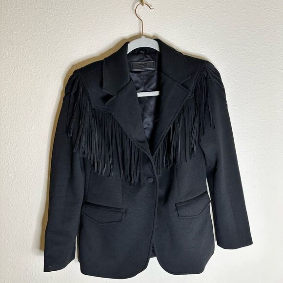 Fringe Shoulder Jacket in Show Stopper BLANKNYC Size XS (flaw) - Picture 4 of 8